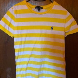 Yellow striped Ralph Lauren T-shirt